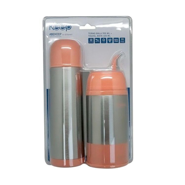 Set Termo Mate + Termo Bala Keep Color Surtido-2