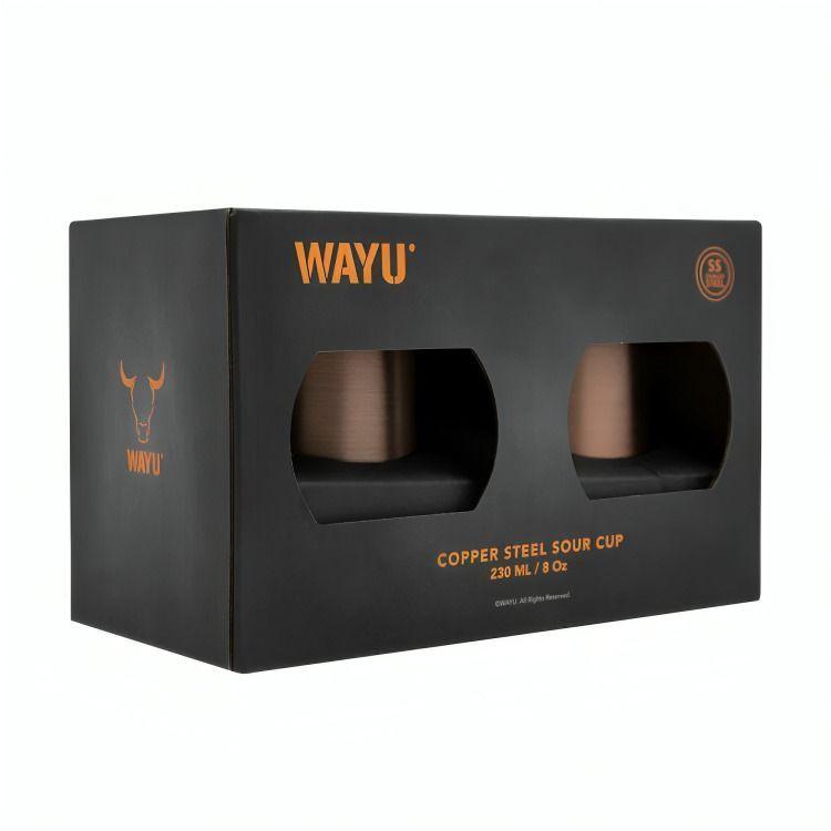 Set 2 Vasos Aperitivo Copper Line Wayu-2