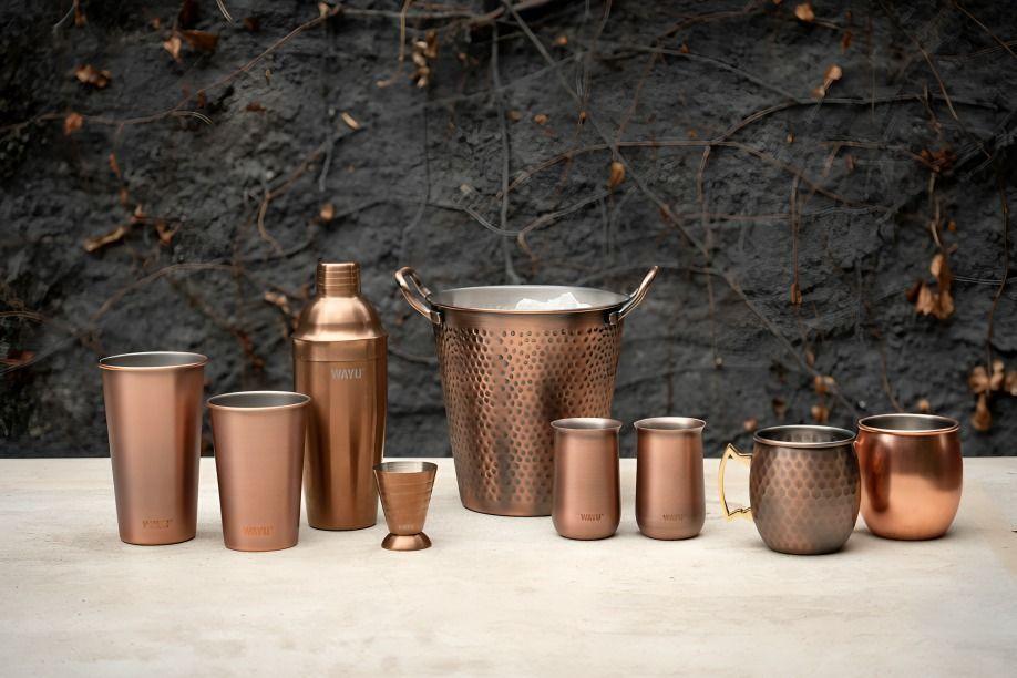Set 2 Vasos Aperitivo Copper Line Wayu-3