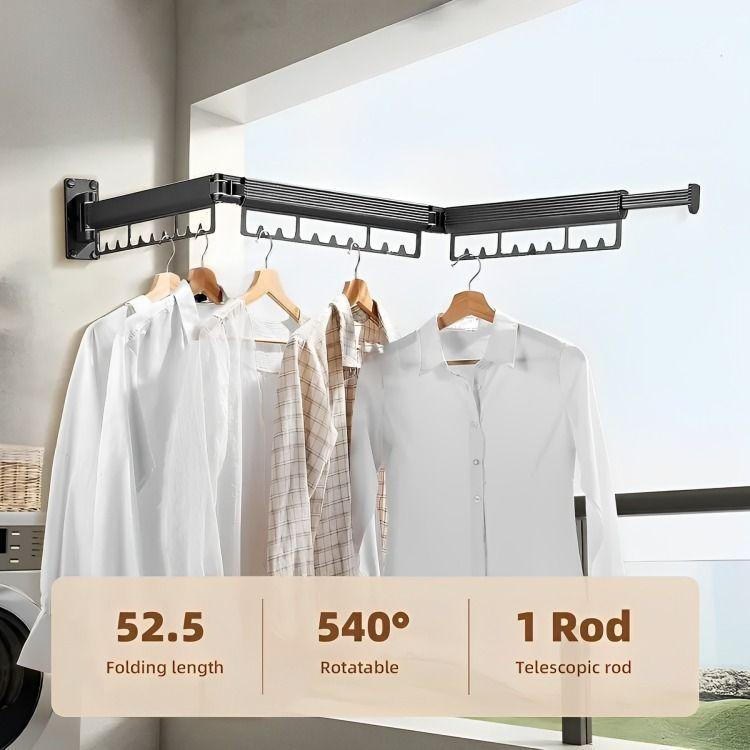 Tendedero Plegable Colgadores De Ropa Ajustable-6