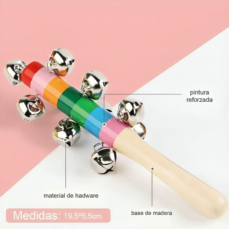 Set 8 Instrumento Musicales Montessori Madera Para Niños-4