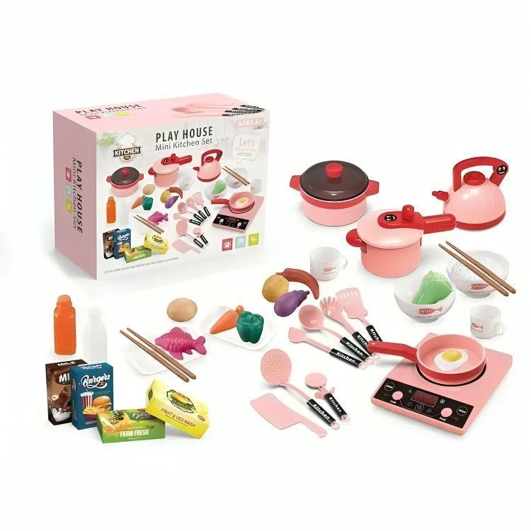 Set Juego De Cocina Elementos De Cocina Juguete Para Niña-1