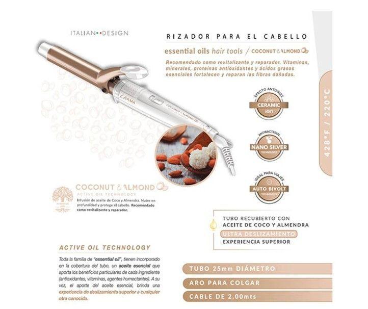 ONDULADOR RIZADOR DE PELO COCONUT RGSTD-N 25 MM-3