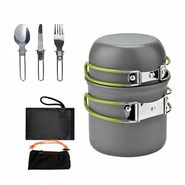 Set Ollas Kit Camping 5 Piezas Ultraligero-3