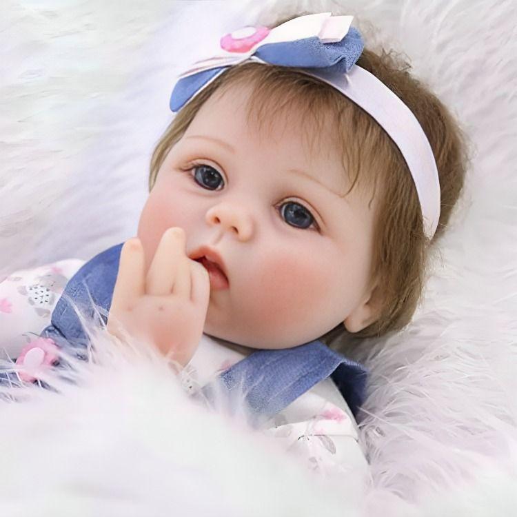 Bebé Reborn Muñeca Silicon Suave 55cm Realista + Accesorios-2