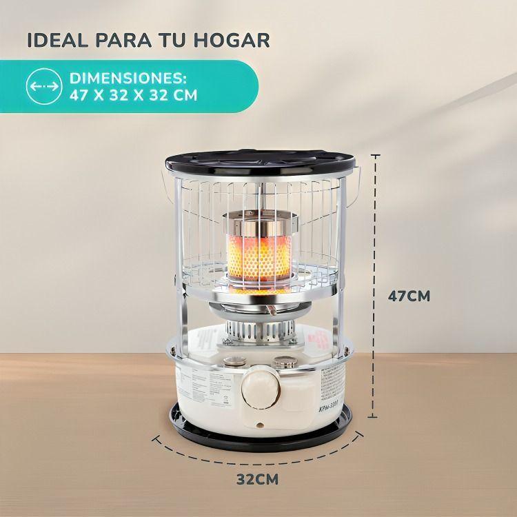 ESTUFAS a QUEROSENE TIPO A KENDAL KPM 3300 BLANCA-3