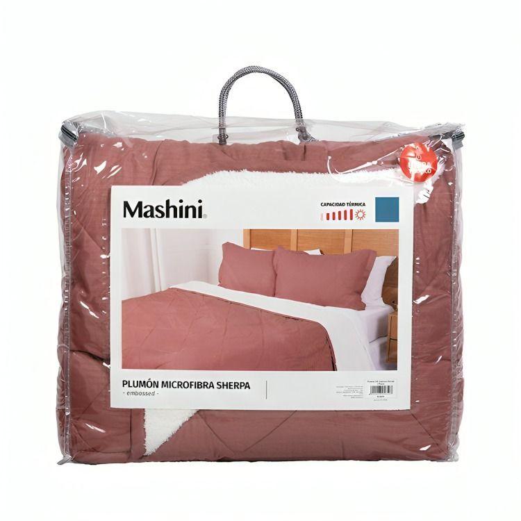 Plumón MF Emboss + Sherpa King / Café – Mashini 260×240 cm.-0