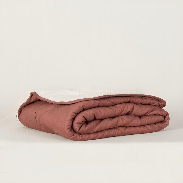 Plumón MF Emboss + Sherpa King / Café – Mashini 260×240 cm.-2