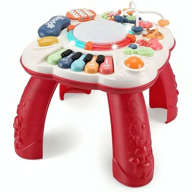 Mesa de Aprendizaje Musical Juguete Didáctico Rosa -0