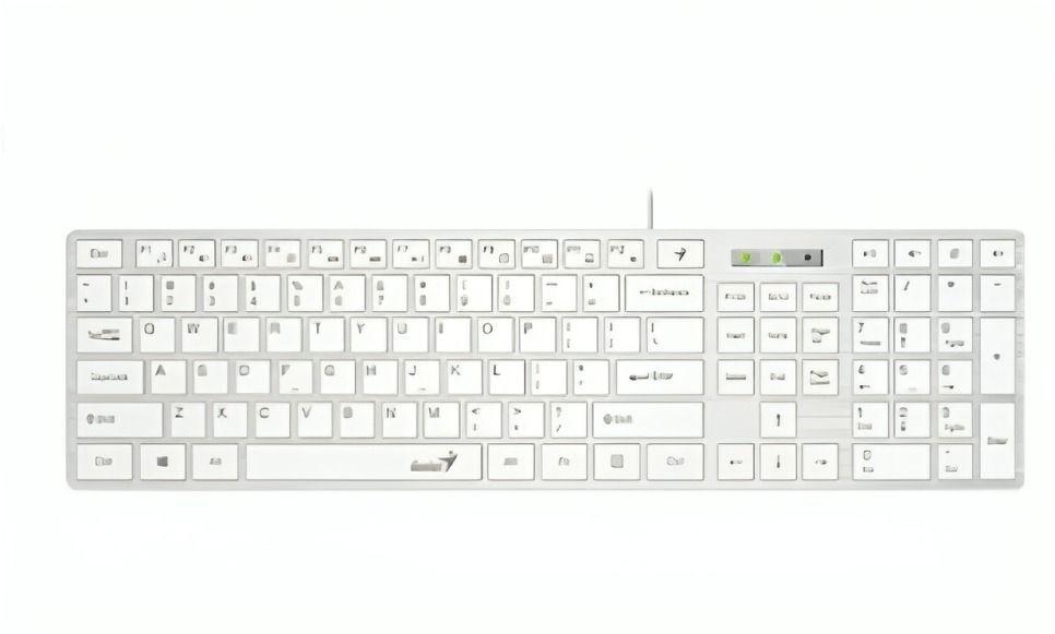 TECLADO ESP.SLIMSTAR 126 USB BLANCO, 12 KEYS, 2,4G-1