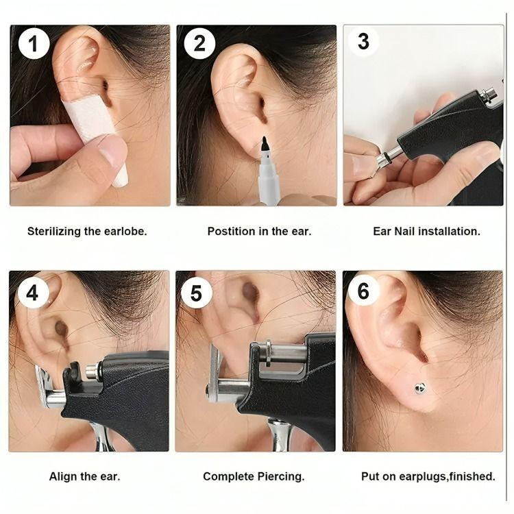Pistola Inoxidable Perforadora Oreja Aros-2