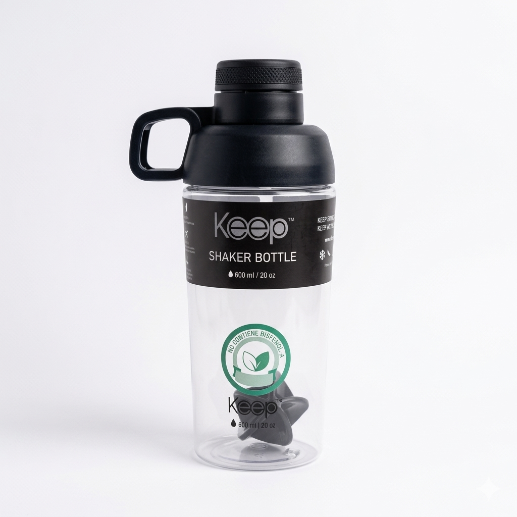 BOTELLA SHAKER 600ML KEEP-0