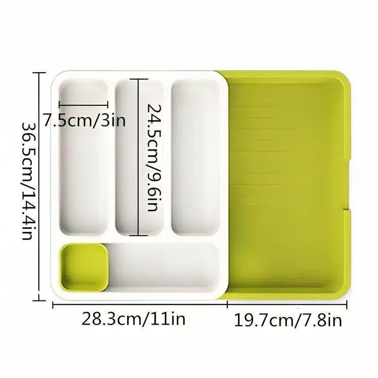 Organizador De Cubiertos Extensible Ajustable Cajones-4