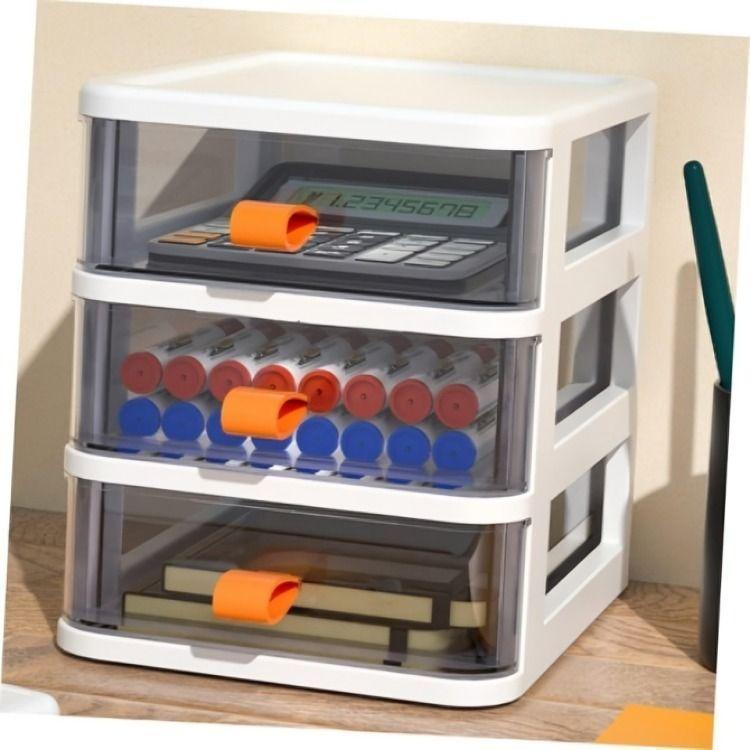 Cajon Organizador Plegable de Plastico Tranparente-1