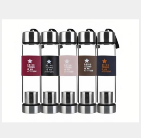 Botella c/ Infusor 450ml Fucsia-1