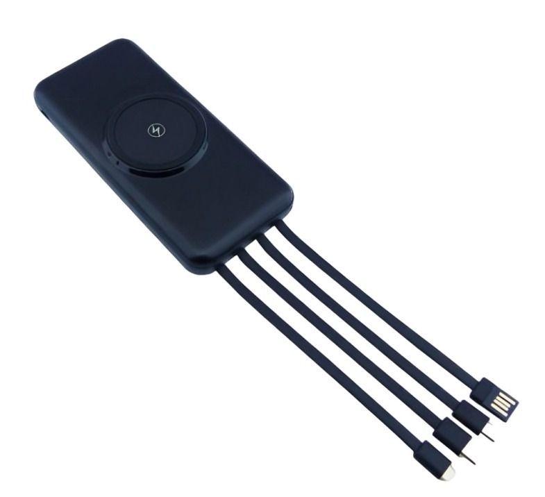 Batería Emergencia 30000mAh Inalámbrica + 2 USB-0