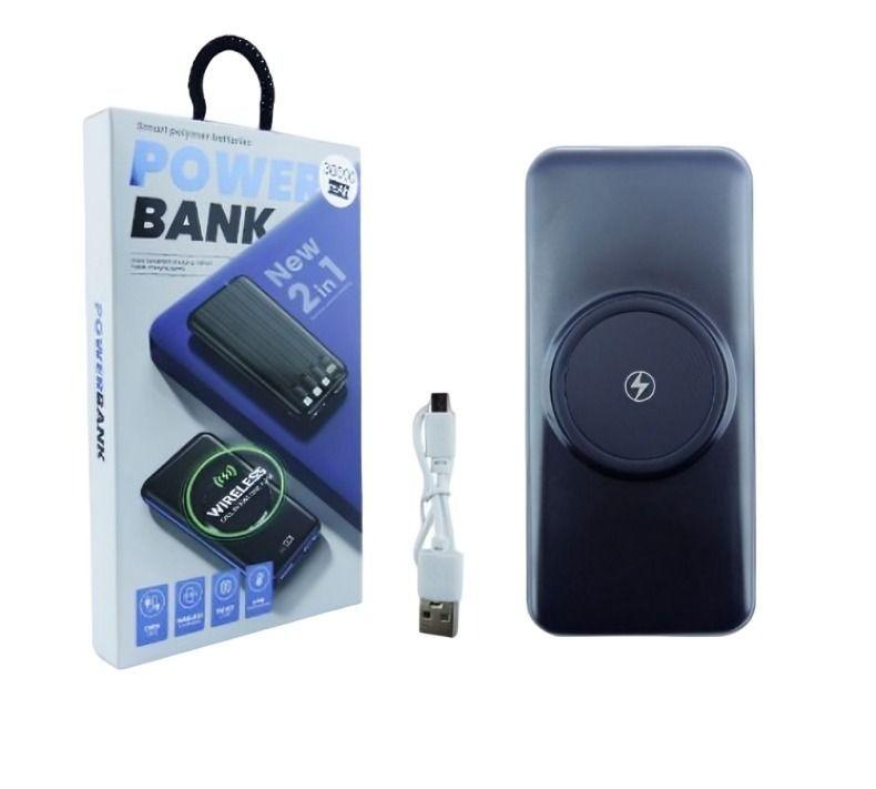 Batería Emergencia 30000mAh Inalámbrica + 2 USB-1