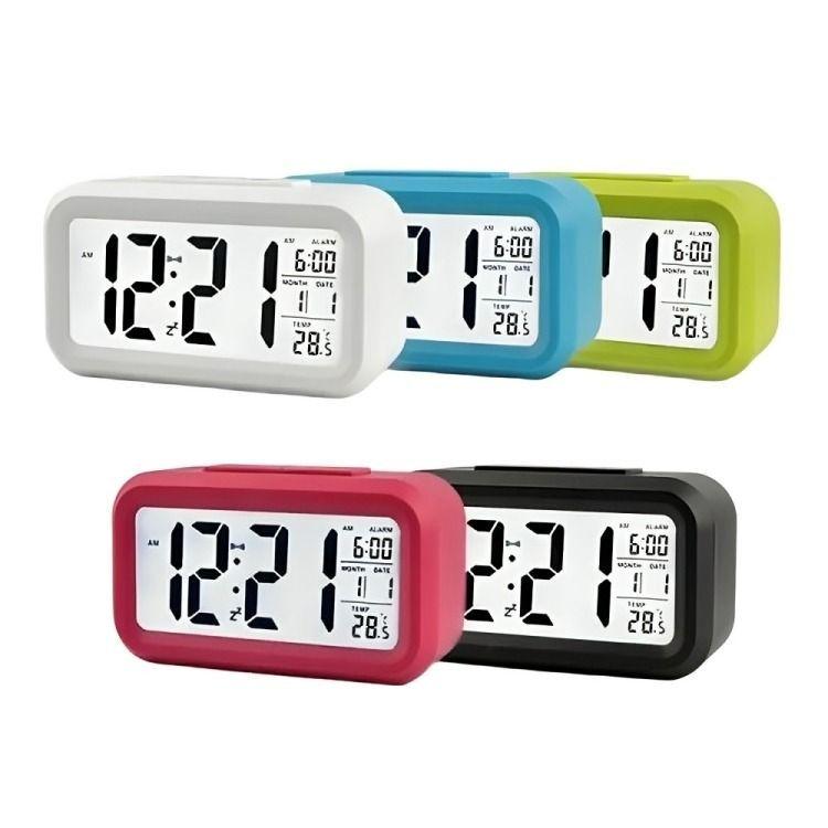 Reloj Despertador Pantalla Led Feha Temperatura Alarma-0
