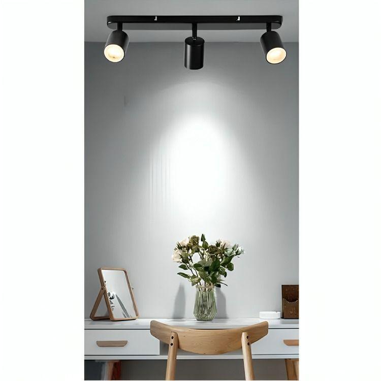 Aplique Lampara Triple Dirigible Con Ampolleta Dicroica Gu10-1