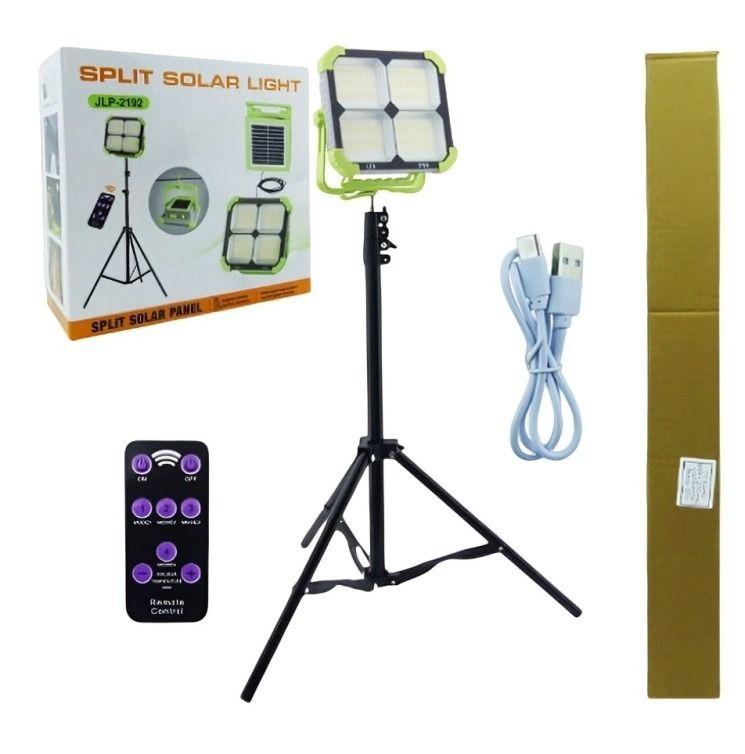 Proyector Solar LED con Trípode y Baliza Duo-3