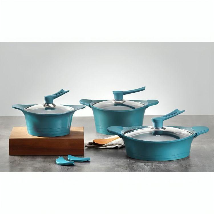 Batería Cocina 6 Piezas Aluminio Fundido Calipso BOHLIER 2.3-4