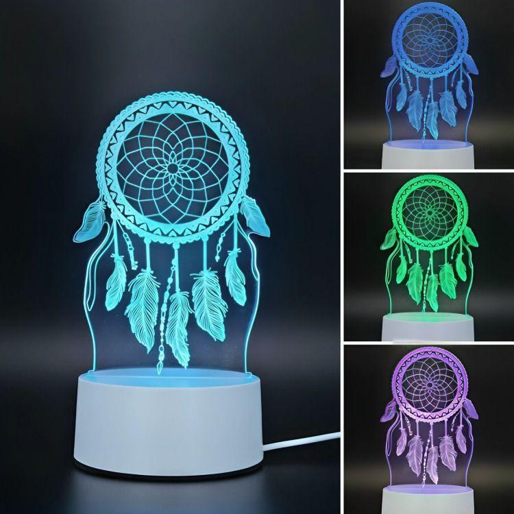 Lámpara Led RGB visualización 3D Neto-2