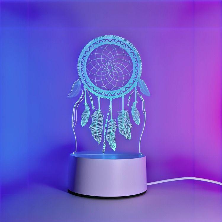 Lámpara Led RGB visualización 3D Neto-4