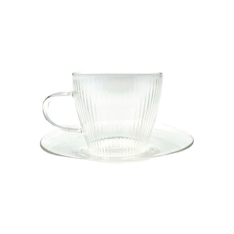 SET 4 TAZAS C/PLATO ESPRESSO GLASSO-2