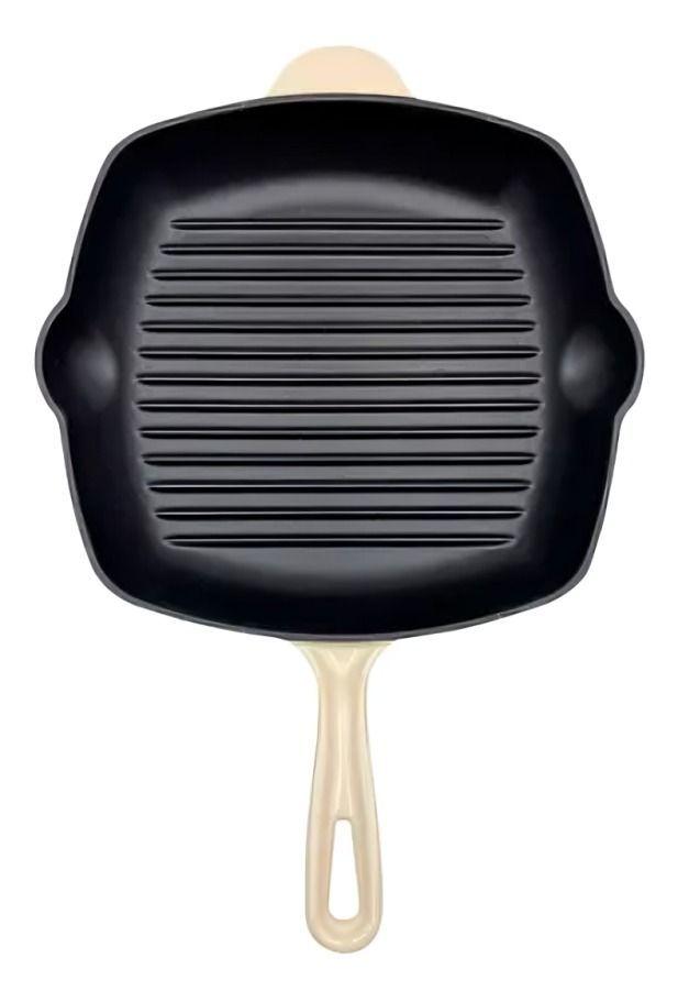 SARTEN GRILL IRON CAST 28CM WHITE KEEP-0