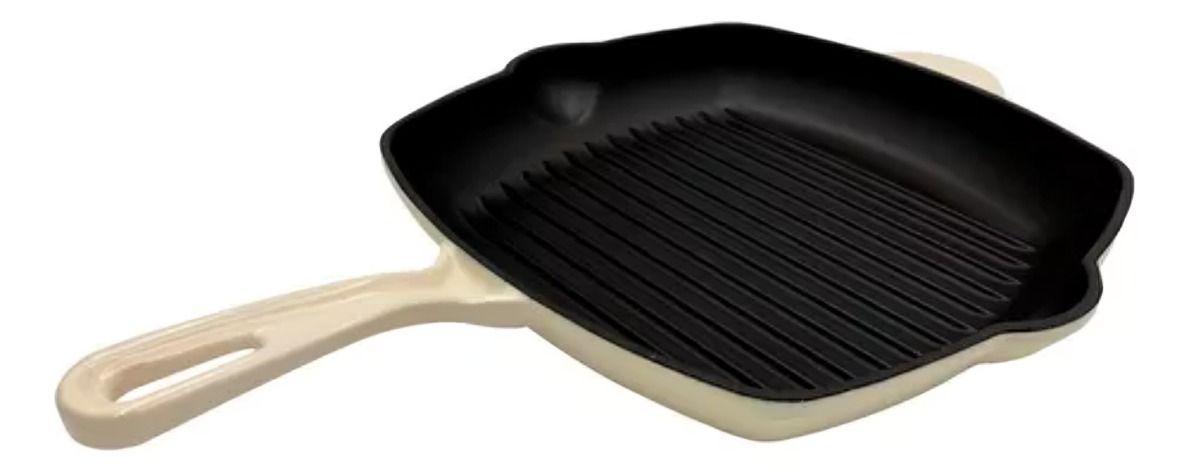 SARTEN GRILL IRON CAST 28CM WHITE KEEP-1