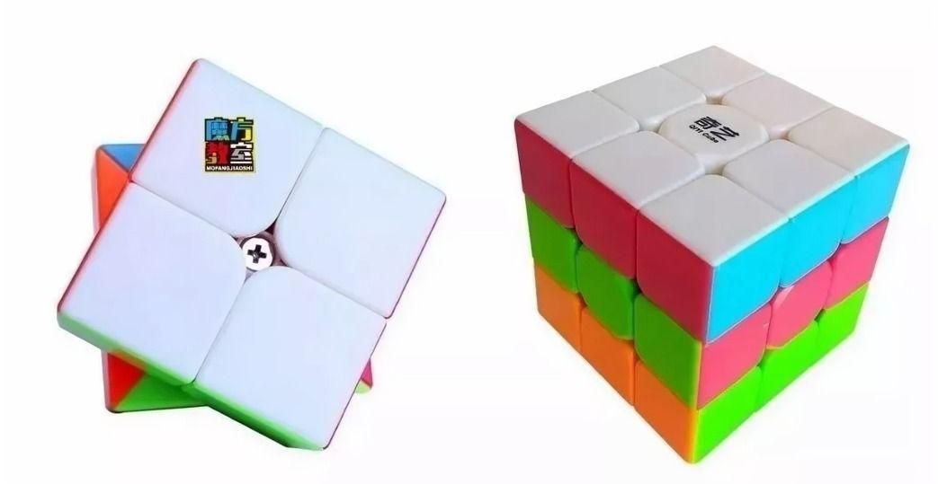 Set 4 Cubos Rubik Qiyi Uso Profesional. Lubricado.-1
