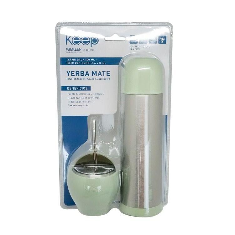 Set Mate + Termo Bala Keep Verde-0
