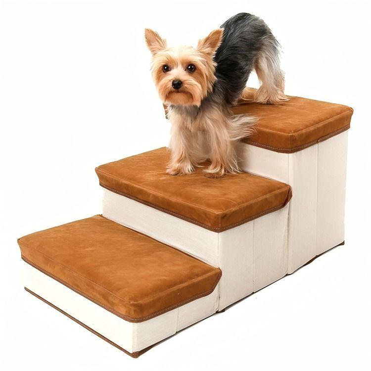 Escalera Plegable Para Mascotas Pequeñas De 3 Pisos-2