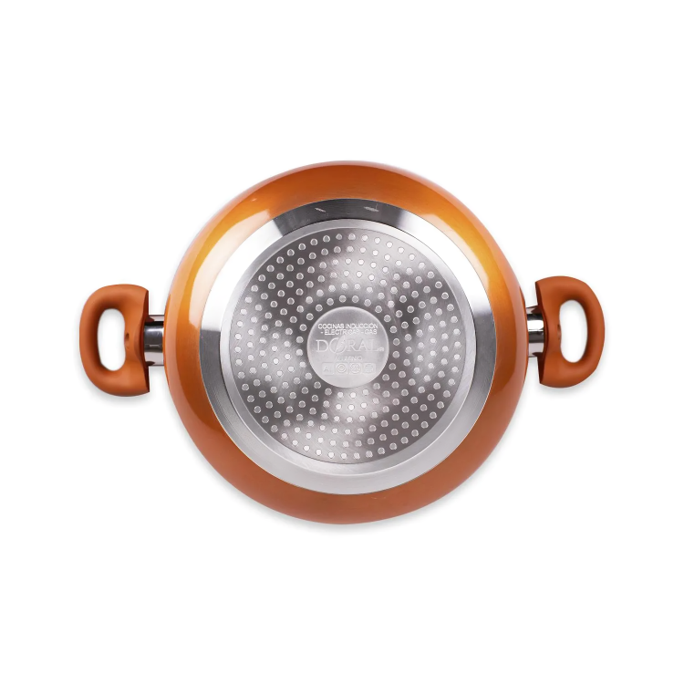 Batería Aluminio Titanio 7 piezas Cobre Doral-2