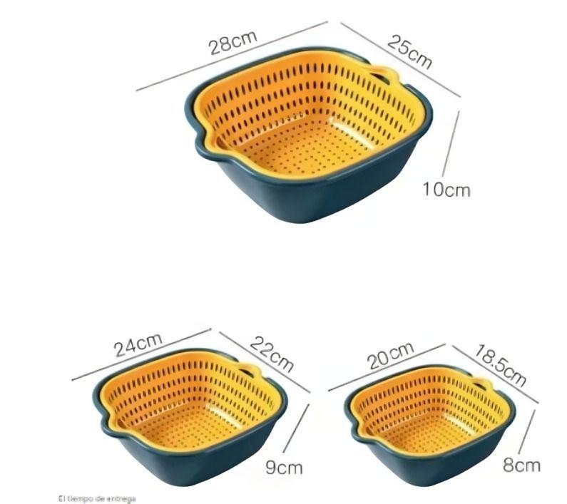 Cesta Colador para Lavado de Verduras Multifuncional-1