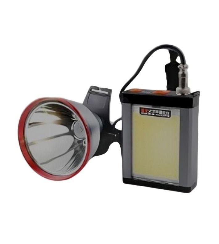Foco Caza Led Lampara Minera Recargable -0