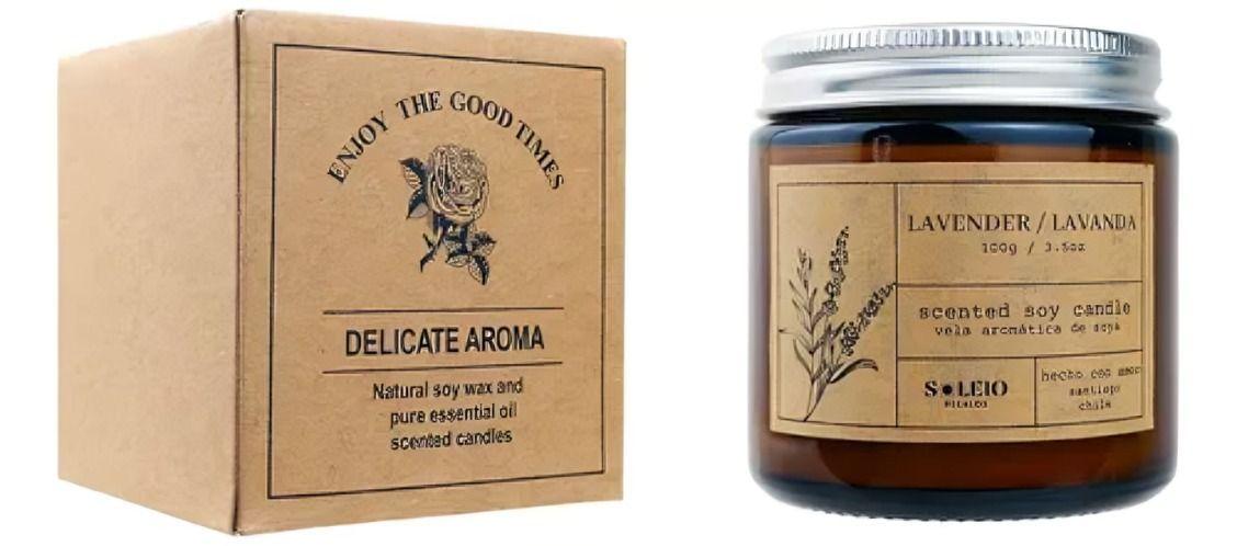 Vela Aromática  Soya  Lavanda-2