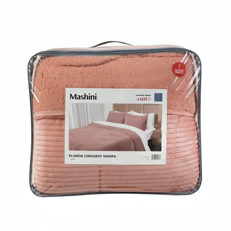 Plumón Corduroy Coral Sherpa 2,5 Plazas / Coral – Mashini-0