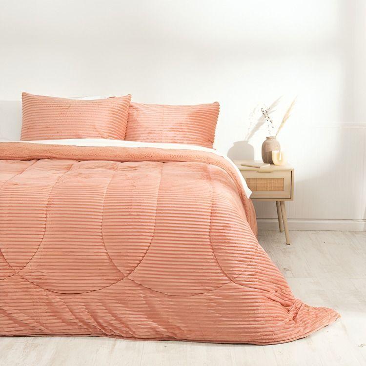 Plumón Corduroy Coral Sherpa 2,5 Plazas / Coral – Mashini-3