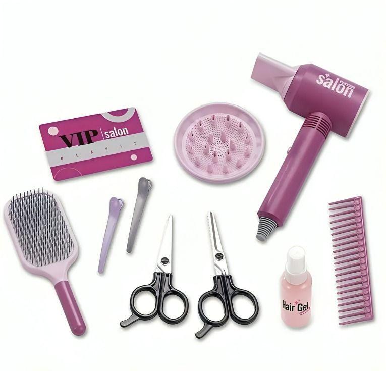 Set De Peluqueria Juego De Simulacion Para Niñas Juguetes-1
