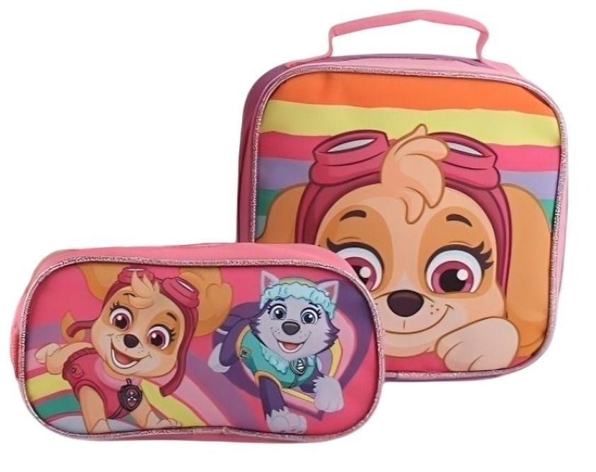 Mochila escolar set de 3 piezas Disney arcoiris-1