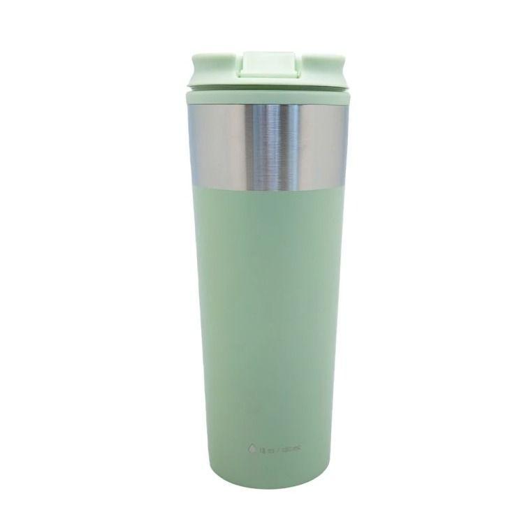 Mug Metálico Verde Acero 450 ml Keep-0
