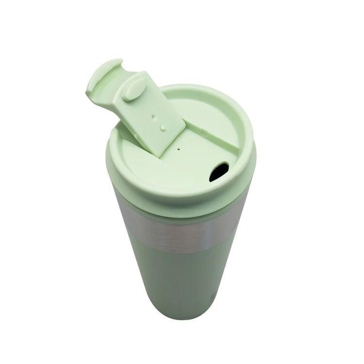 Mug Metálico Verde Acero 450 ml Keep-2
