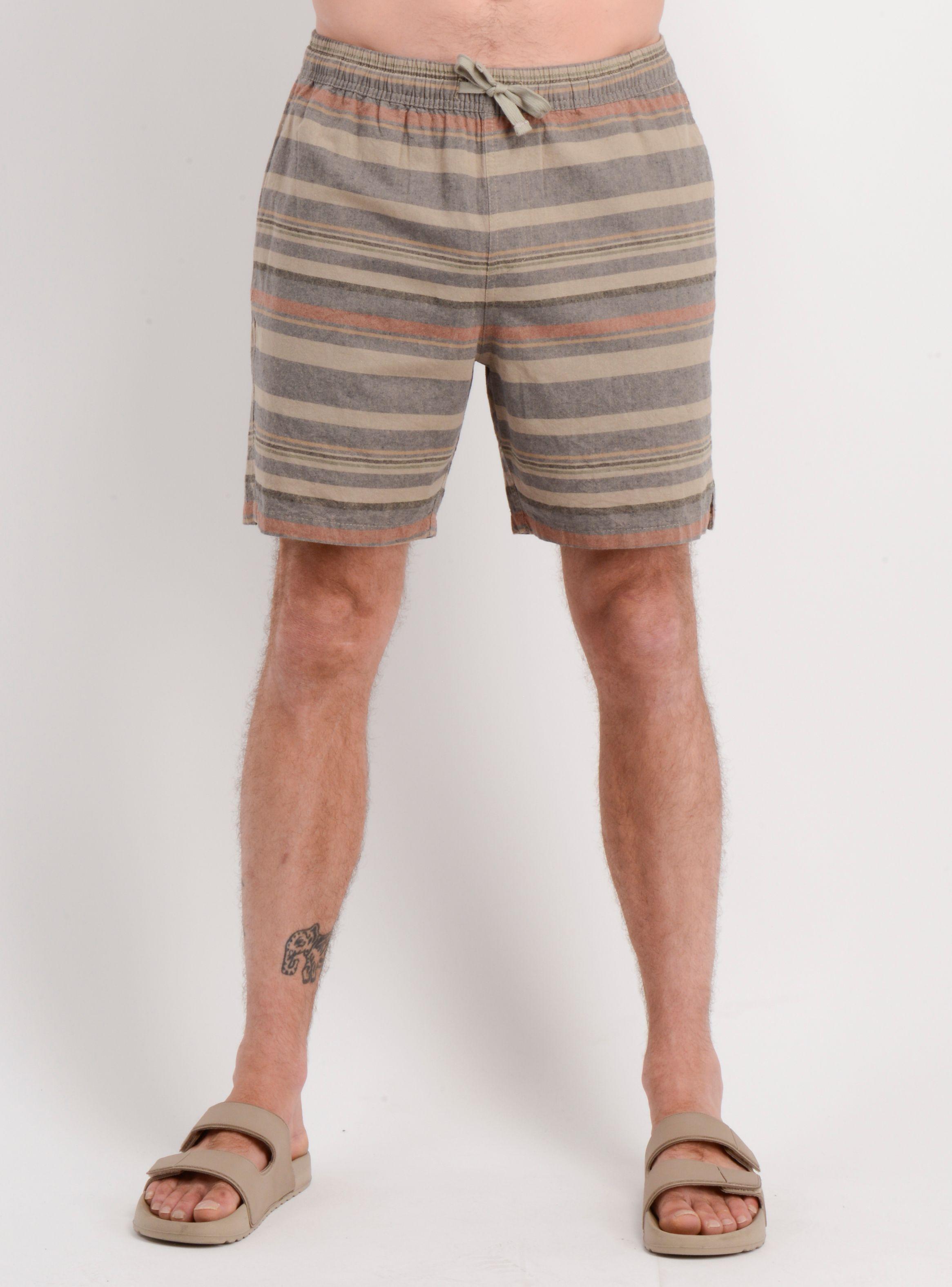 BERMUDA LOW KEY STRIP VERDE OSCURO-0