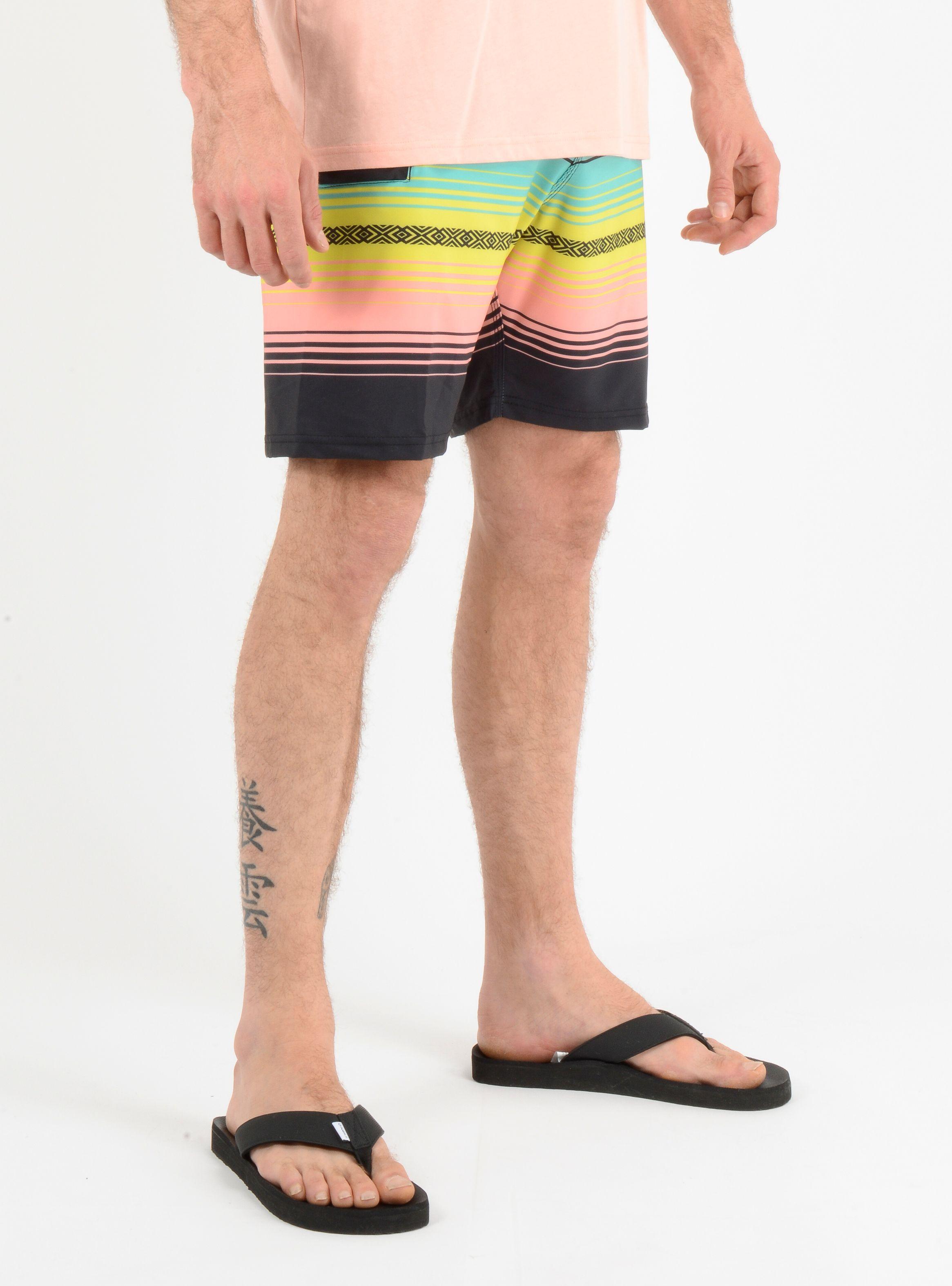 BOARDSHORT HEAT STRIPE  NEGRO-3