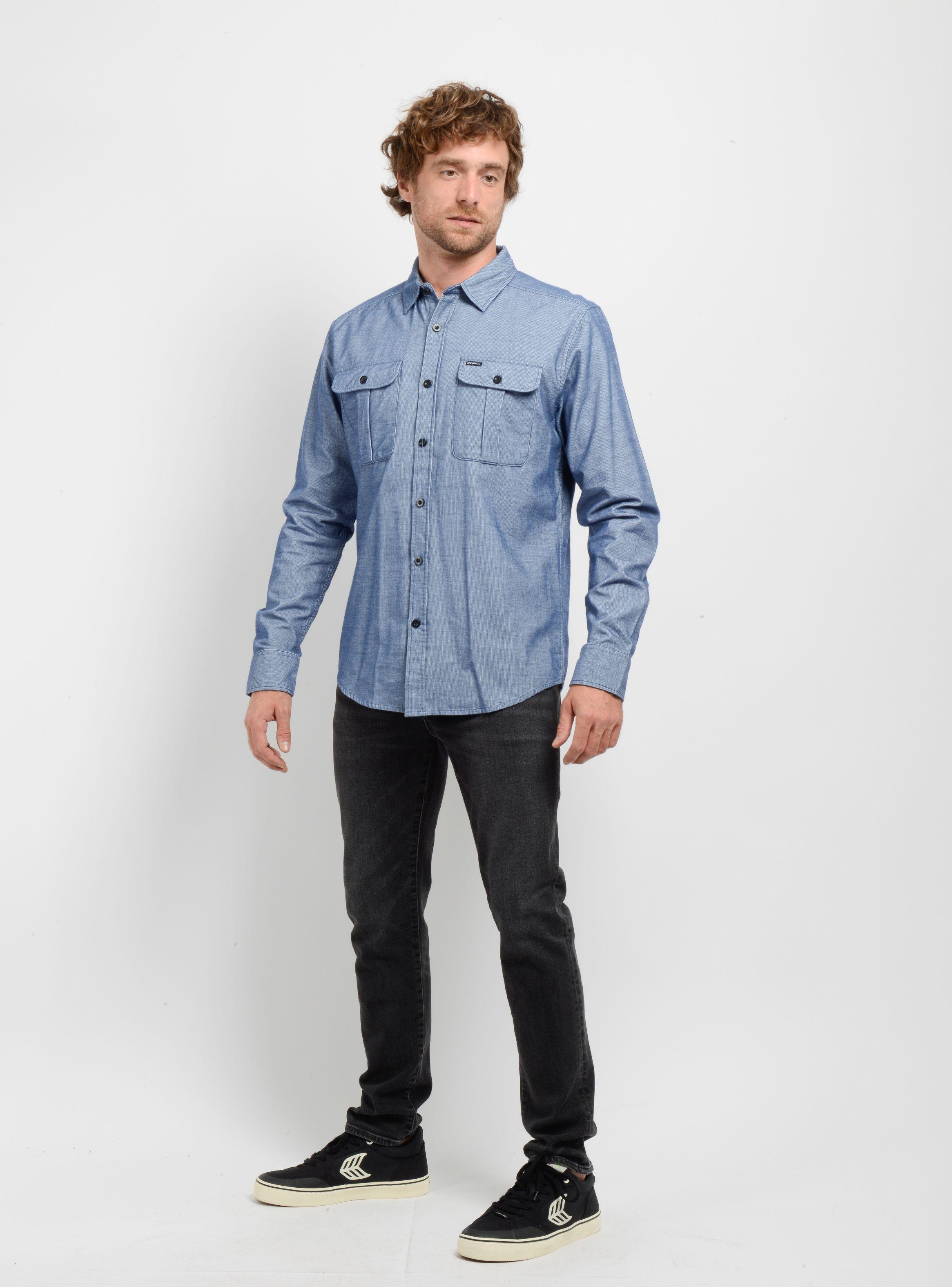 CAMISA MICRO COTELE LANDMARKED AZUL-2