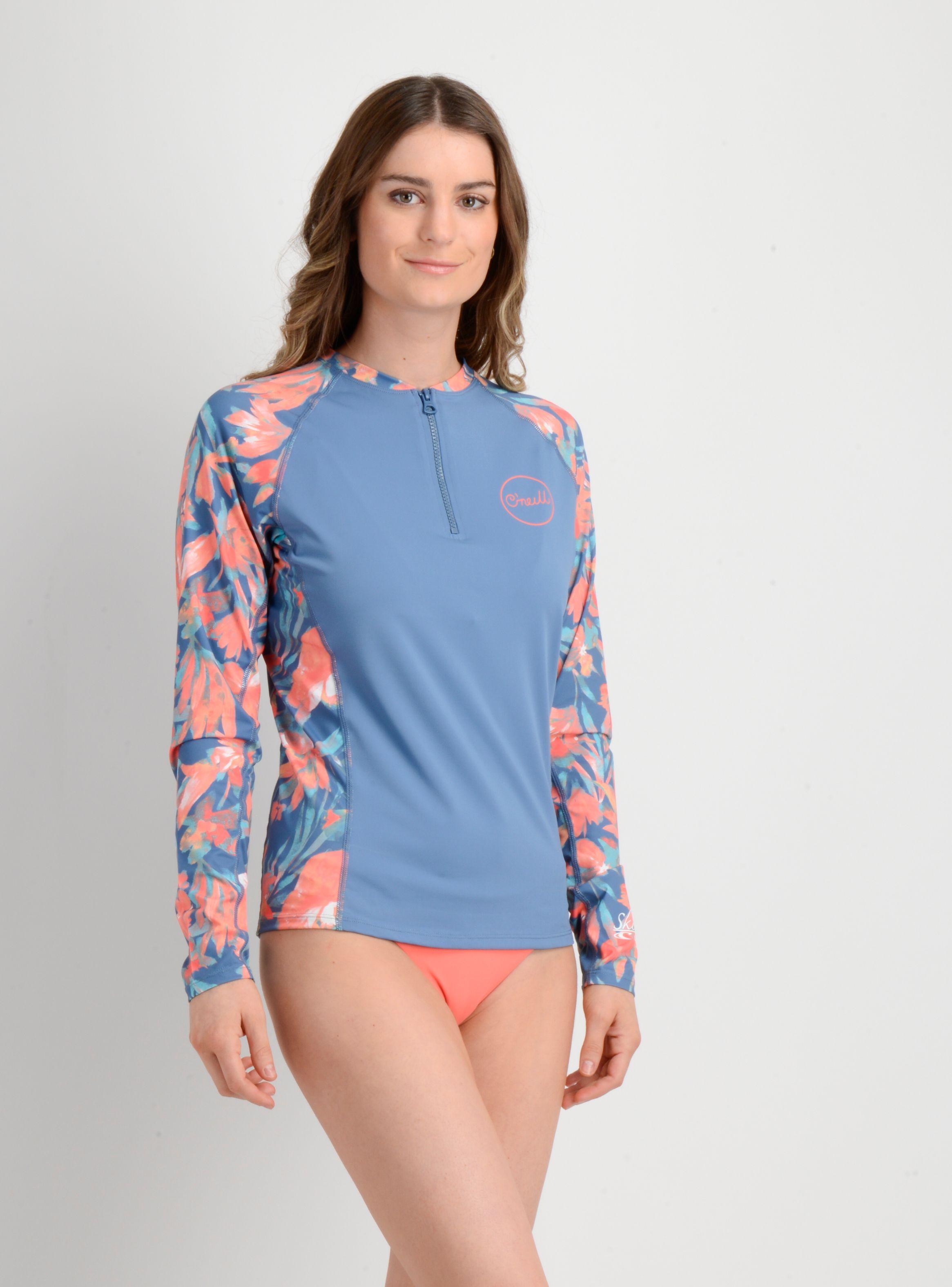 LYCRA FLORAL RASGHUARD AZUL-3