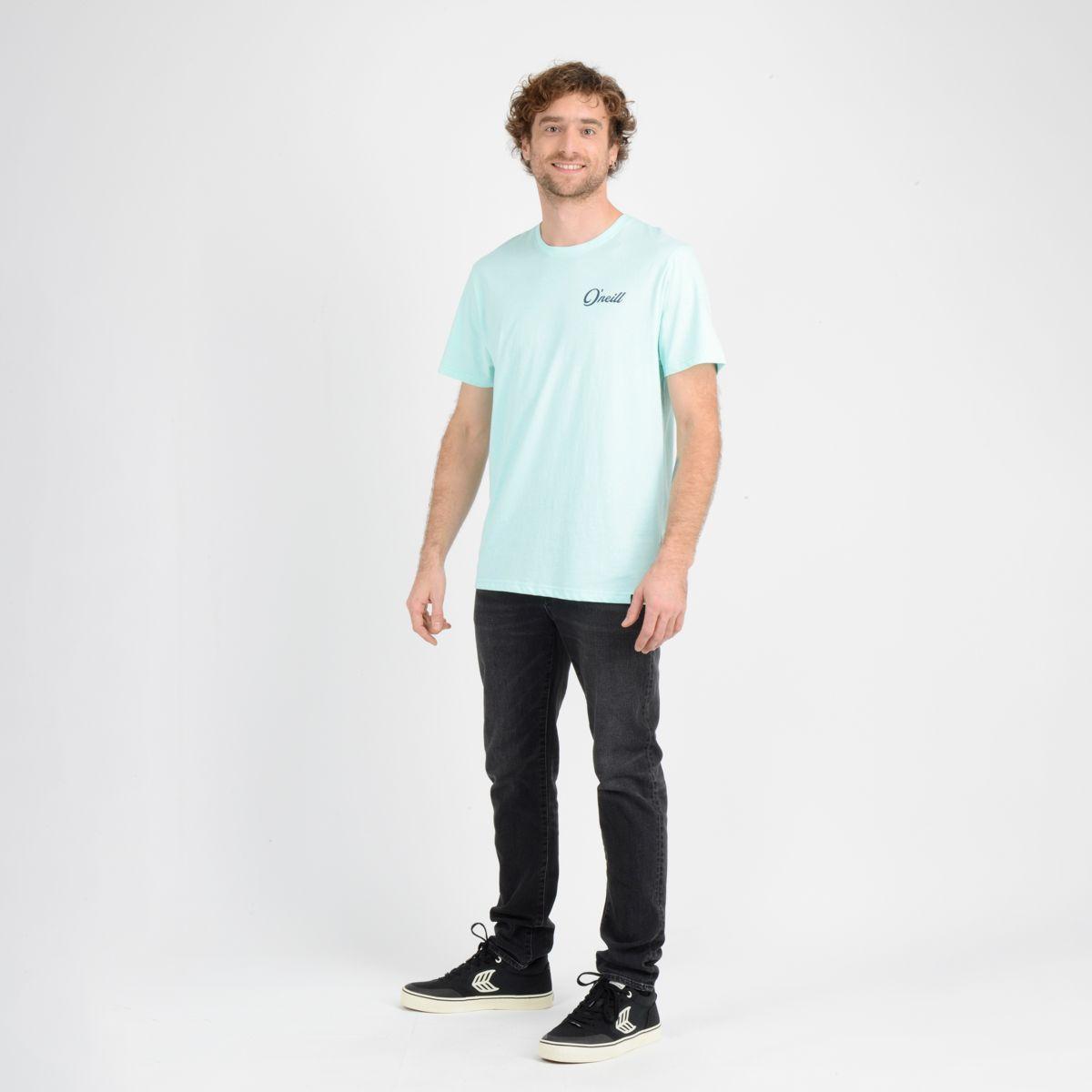 POLERA MANGA CORTA COMBO  AZUL-1