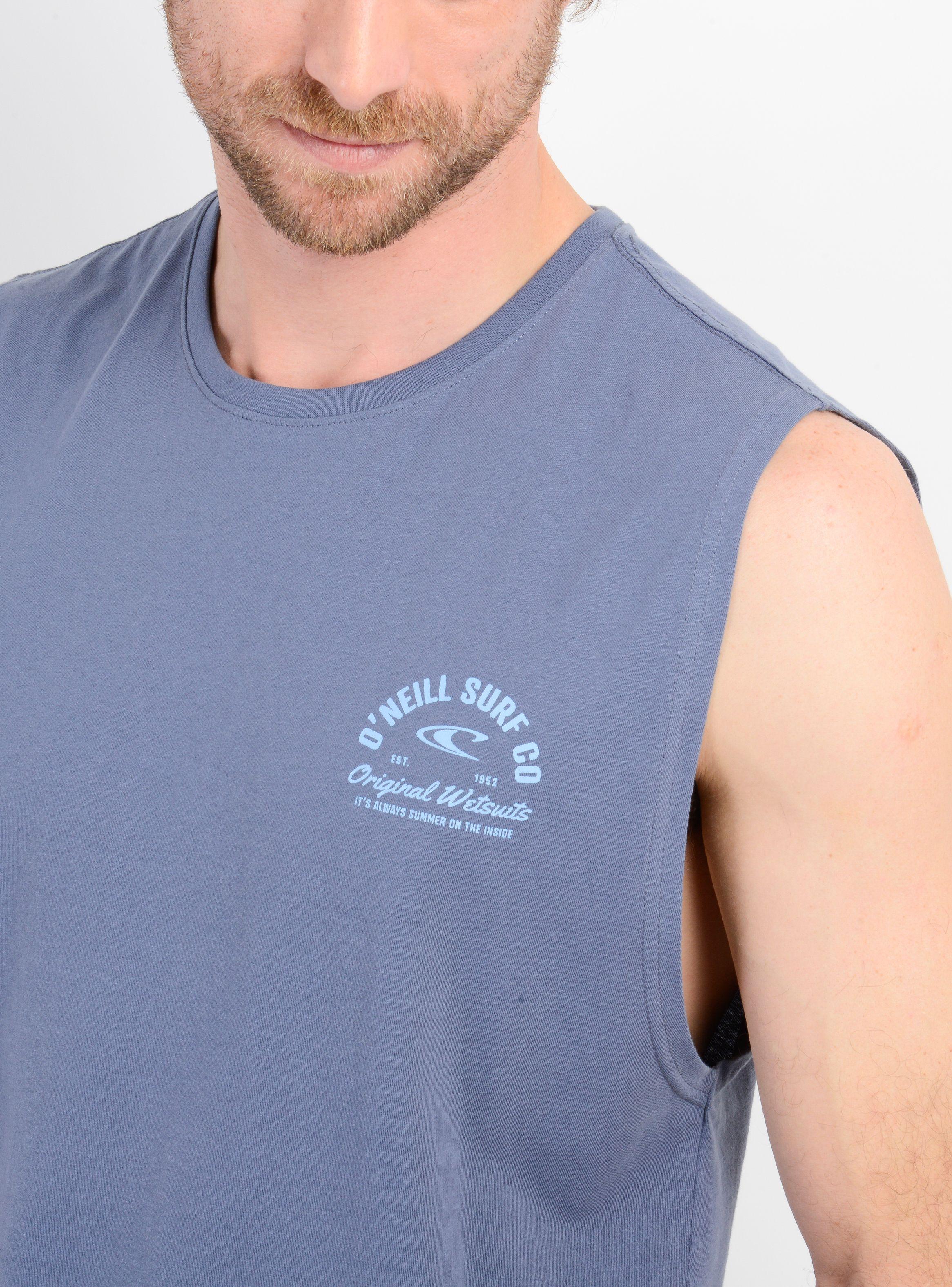 POLERA SIN MANGAS SURF CO TANK AZUL-4