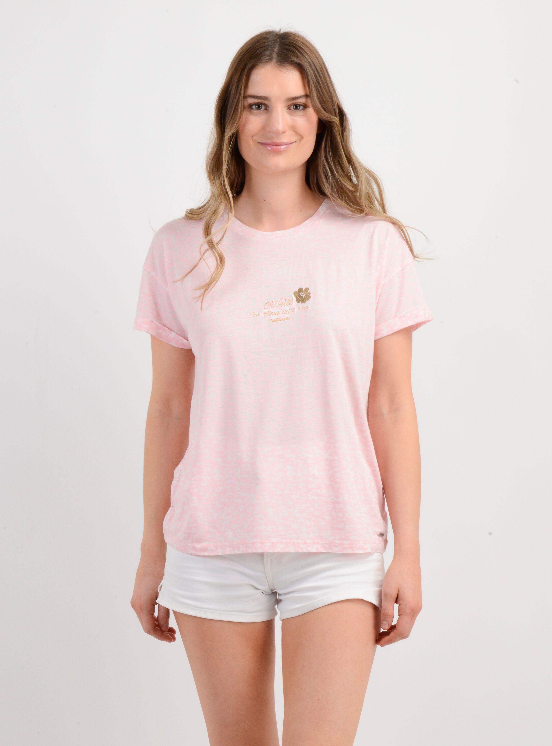 POLERA MANGA CORTA DITSY ROSADO-0